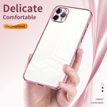 Transparent Plating Fine Hole Phone Case, For iPhone 11 Pro Max, For iPhone 11, For iPhone 11 Pro, For iPhone X / XS, For iPhone XR, For iPhone XS Max