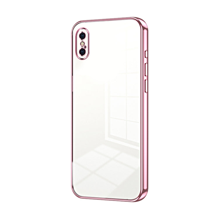 Transparent Plating Fine Hole Phone Case, For iPhone 11 Pro Max, For iPhone 11, For iPhone 11 Pro, For iPhone X / XS, For iPhone XR, For iPhone XS Max