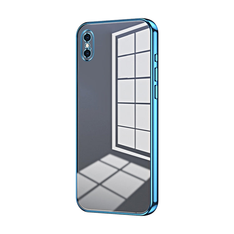 Transparent Plating Fine Hole Phone Case, For iPhone 11 Pro Max, For iPhone 11, For iPhone 11 Pro, For iPhone X / XS, For iPhone XR, For iPhone XS Max