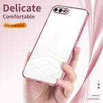 Transparent Plating Fine Hole Phone Case, For iPhone 8 Plus / 7 Plus