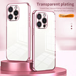 Ốp lưng điện thoại lỗ nhỏ mạ trong suốt, dành cho iPhone 16 Pro, iPhone 16 Plus, iPhone 16, iPhone 15 Pro Max, iPhone 15 Pro, iPhone 15 Plus
