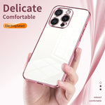 Ốp lưng điện thoại lỗ nhỏ mạ trong suốt, dành cho iPhone 16 Pro, iPhone 16 Plus, iPhone 16, iPhone 15 Pro Max, iPhone 15 Pro, iPhone 15 Plus