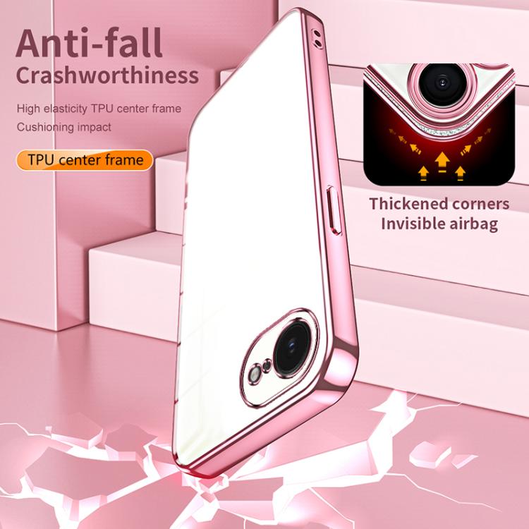 Ốp lưng điện thoại lỗ nhỏ mạ trong suốt, dành cho iPhone 17e / 16e, iPhone 17 Pro Max, iPhone 17 Pro, iPhone 17, iPhone Air, iPhone 16 Pro Max