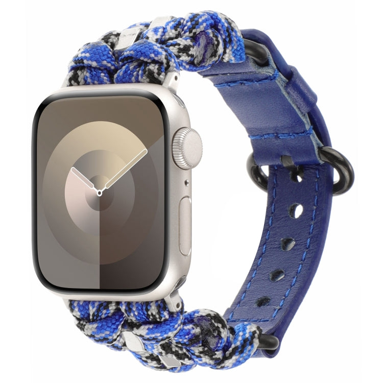 Dây đồng hồ da thật Paracord, Dành cho Apple Watch 42mm, Dành cho Apple Watch 38mm