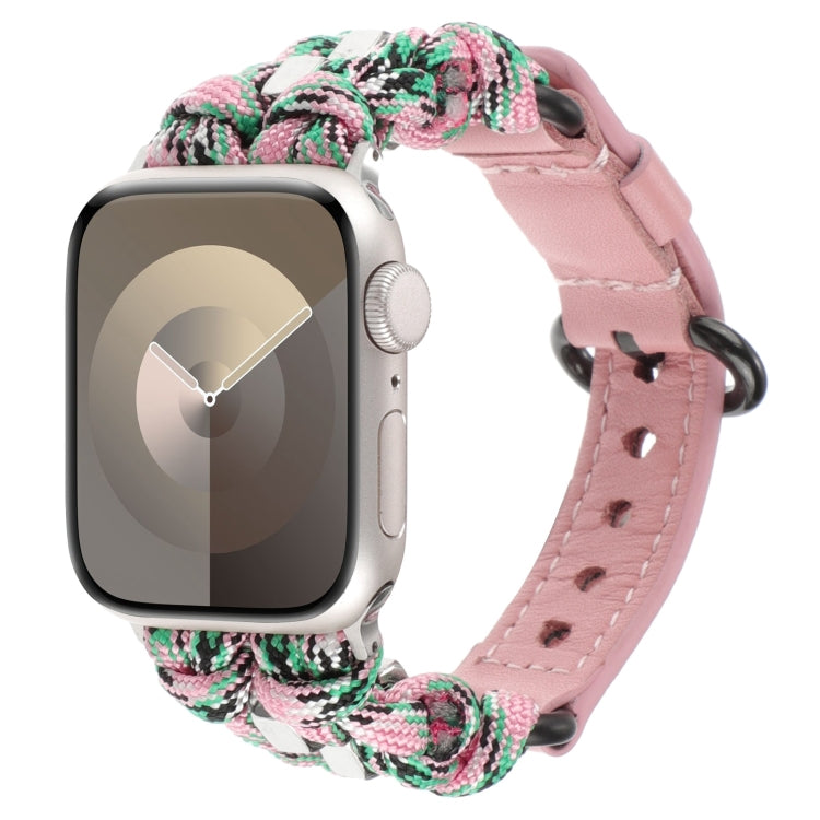 Dây đồng hồ da thật Paracord, Dành cho Apple Watch 42mm, Dành cho Apple Watch 38mm