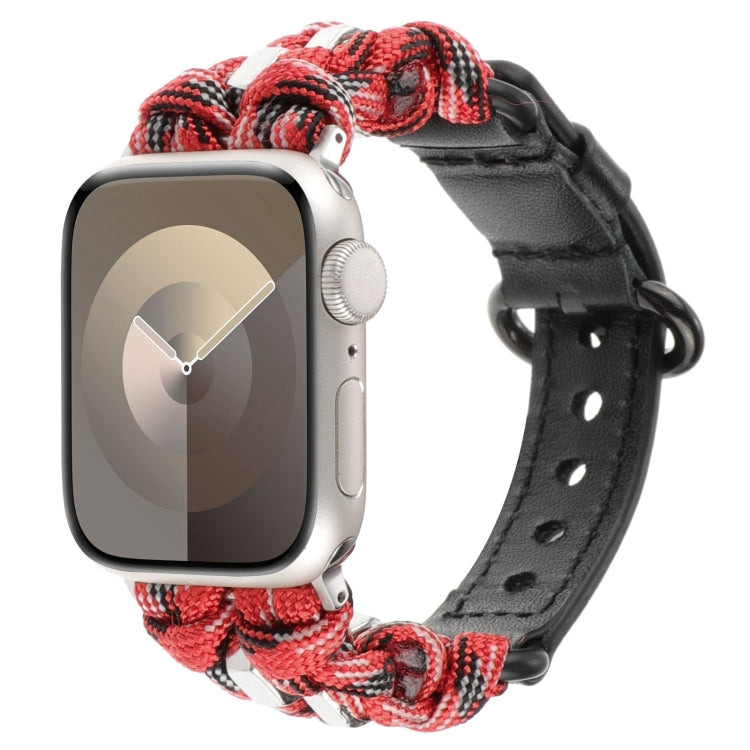 Dây đồng hồ da thật Paracord, Dành cho Apple Watch 42mm, Dành cho Apple Watch 38mm