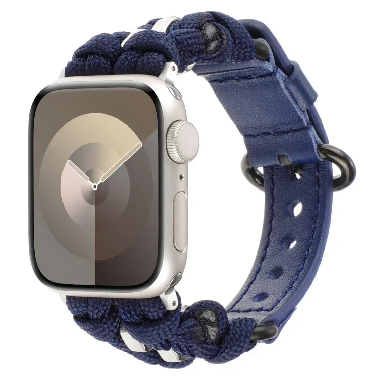 Dây đồng hồ da thật Paracord, Dành cho Apple Watch 42mm, Dành cho Apple Watch 38mm