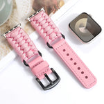 Dây đồng hồ da thật Paracord trơn, Dành cho Apple Watch 42mm, Dành cho Apple Watch 38mm