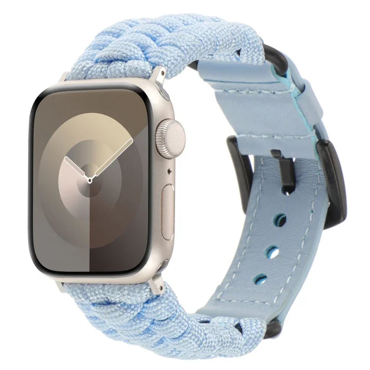 Dây đồng hồ da thật Paracord trơn, Dành cho Apple Watch 42mm, Dành cho Apple Watch 38mm