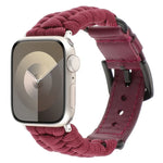 Dây đồng hồ da thật Paracord trơn, Dành cho Apple Watch 42mm, Dành cho Apple Watch 38mm