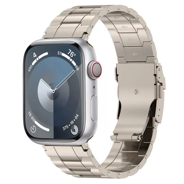 Dây đồng hồ thép titan hình thang khóa an toàn, Dành cho Apple Watch 42mm, Dành cho Apple Watch 38mm