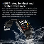 Đồng Hồ Thông Minh Gọi Bluetooth Dây Da 2.01 inch Hỗ Trợ Giám Sát Nhịp Tim / Đường Huyết Không Xâm Lấn, Dây Da Màu Đen, Dây Da Màu Nâu