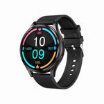 Đồng hồ thông minh gọi Bluetooth dây đeo silicone 1,43 inch hỗ trợ ECG / Đường huyết không xâm lấn, Dây đeo silicone màu đen, Dây đeo silicone màu vàng nhạt