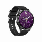 Đồng hồ thông minh gọi Bluetooth dây đeo silicone 1,43 inch hỗ trợ ECG / Đường huyết không xâm lấn, Dây đeo silicone màu đen, Dây đeo silicone màu vàng nhạt