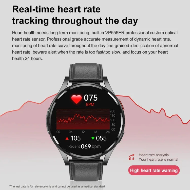 Đồng hồ thông minh gọi Bluetooth dây đeo silicone 1,43 inch hỗ trợ ECG / Đường huyết không xâm lấn, Dây đeo silicone màu đen, Dây đeo silicone màu vàng nhạt
