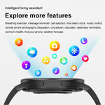 Đồng hồ thông minh gọi Bluetooth dây đeo da 1,43 inch hỗ trợ ECG / Đường huyết không xâm lấn, Dây đeo da màu đen, Dây đeo da màu nâu