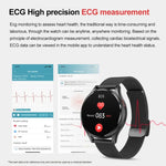 Đồng hồ thông minh gọi Bluetooth dây đeo da 1,43 inch hỗ trợ ECG / Đường huyết không xâm lấn, Dây đeo da màu đen, Dây đeo da màu nâu