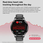 Đồng hồ thông minh gọi Bluetooth dây đeo da 1,43 inch hỗ trợ ECG / Đường huyết không xâm lấn, Dây đeo da màu đen, Dây đeo da màu nâu