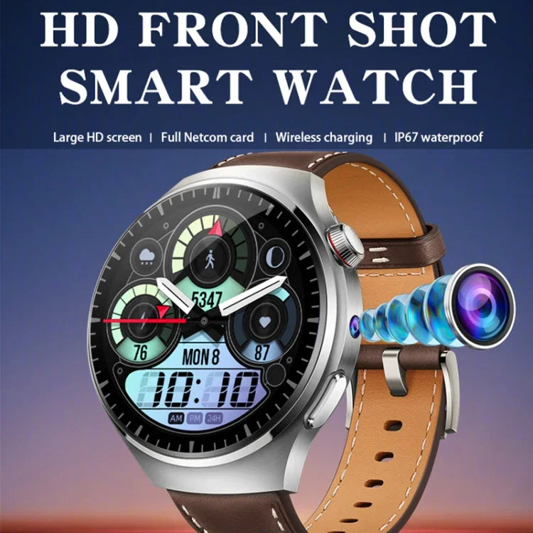 Đồng hồ thông minh camera trước 1,53 inch hỗ trợ giọng nói AI / Thẻ SIM, 2GB+32GB