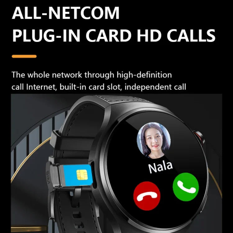 Đồng hồ thông minh camera trước 1,53 inch hỗ trợ giọng nói AI / Thẻ SIM, 2GB+32GB