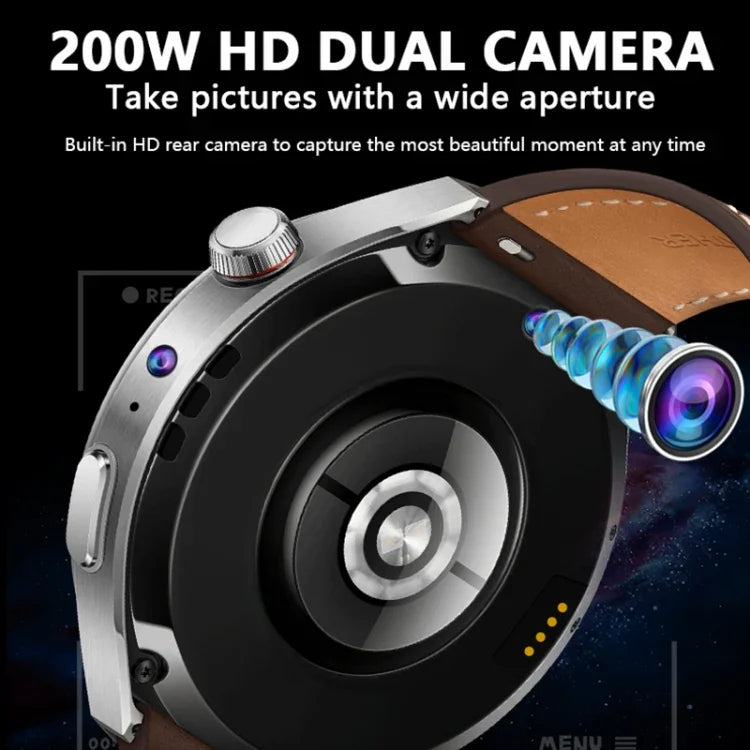 Đồng hồ thông minh camera trước 1,53 inch hỗ trợ giọng nói AI / Thẻ SIM, 2GB+32GB