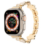 Dây đồng hồ hợp kim kẽm hoa 5 cánh, dành cho Apple Watch SE 2023 44mm, dành cho Apple Watch SE 2023 40mm, dành cho Apple Watch Ultra 2 49mm, dành cho Apple Watch Series 9 45mm, dành cho Apple Watch Series 9 41mm, dành cho Apple Watch Ultra 49mm