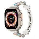 Dây đồng hồ hợp kim kẽm hoa 5 cánh, dành cho Apple Watch SE 2023 44mm, dành cho Apple Watch SE 2023 40mm, dành cho Apple Watch Ultra 2 49mm, dành cho Apple Watch Series 9 45mm, dành cho Apple Watch Series 9 41mm, dành cho Apple Watch Ultra 49mm