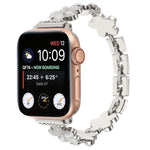 Dây đồng hồ hợp kim kẽm hoa 5 cánh, dành cho Apple Watch Series 8 41mm, dành cho Apple Watch Series 8 45mm, dành cho Apple Watch SE 2022 40mm, dành cho Apple Watch SE 2022 44mm, dành cho Apple Watch Series 7 41mm, dành cho Apple Watch Series 7 45mm