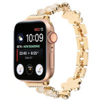 Dây đồng hồ dạng vòng xích hợp kim kẽm hoa 5 cánh, Dành cho Apple Watch 42mm, Dành cho Apple Watch 38mm