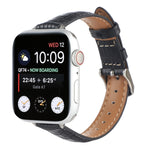 Dây đồng hồ da cá sấu mảnh, dành cho Apple Watch Series 8 41mm, dành cho Apple Watch Series 8 45mm, dành cho Apple Watch SE 2022 40mm, dành cho Apple Watch SE 2022 44mm, dành cho Apple Watch Series 7 41mm, dành cho Apple Watch Series 7 45mm