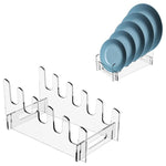 Kệ Đựng Đĩa Acrylic Có Thể Tháo Rời Giá Rửa Đĩa Nhiều Tầng, 16.5 x 15.3 x 11.5cm, 21.6 x 15.3 x 12.5cm, 26.7 x 15.3 x 14cm