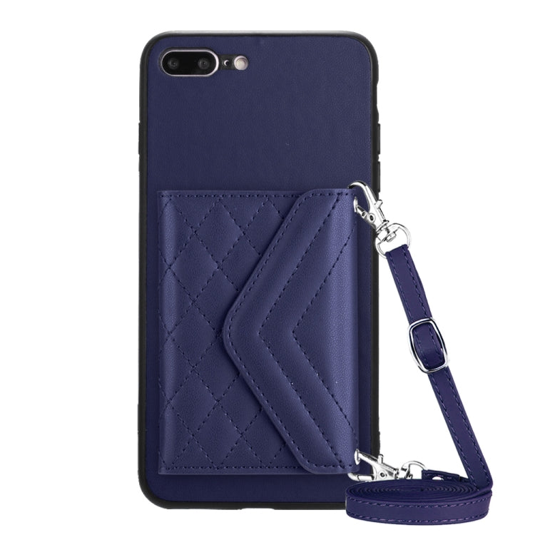 Ốp lưng điện thoại túi đựng thẻ họa tiết hình thoi có RFID kèm dây đeo dài, dành cho iPhone 12 mini, iPhone 11 Pro Max, iPhone 11, iPhone 11 Pro, iPhone XS / X, iPhone XR, iPhone XS Max, iPhone 8 Plus / 7 Plus