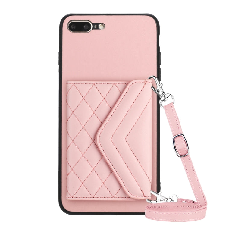 Ốp lưng điện thoại túi đựng thẻ họa tiết hình thoi có RFID kèm dây đeo dài, dành cho iPhone 12 mini, iPhone 11 Pro Max, iPhone 11, iPhone 11 Pro, iPhone XS / X, iPhone XR, iPhone XS Max, iPhone 8 Plus / 7 Plus