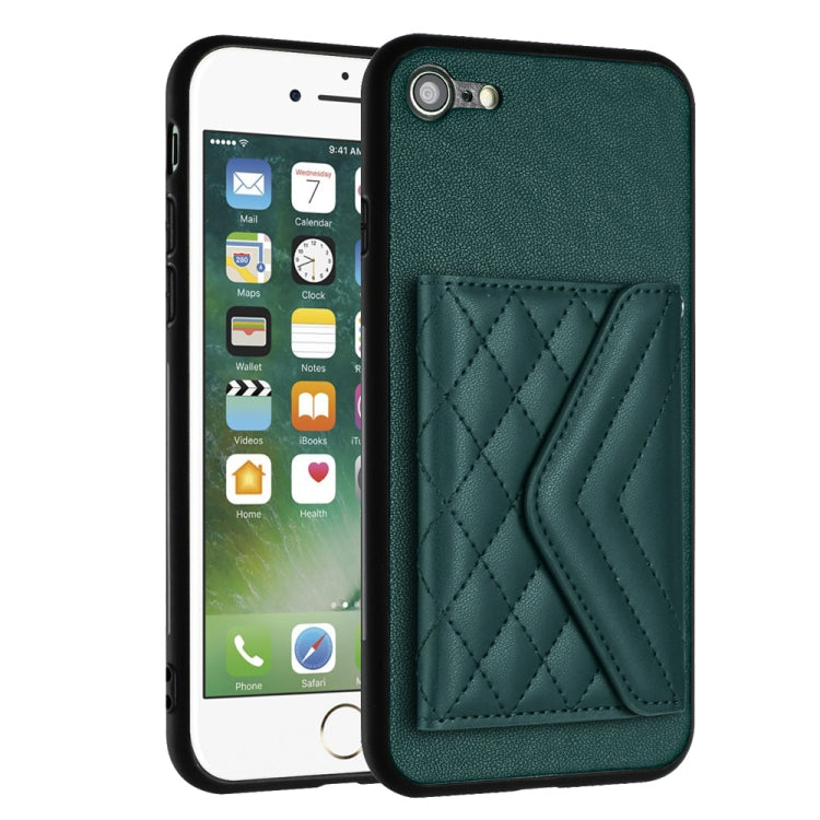 Ốp lưng điện thoại túi đựng thẻ họa tiết hình thoi có RFID kèm dây đeo dài, dành cho iPhone SE 2022 / SE 2020, iPhone 13 Pro Max, iPhone 13 Pro, iPhone 13, iPhone 13 mini, iPhone 12, iPhone 12 Pro Max, iPhone 12 Pro