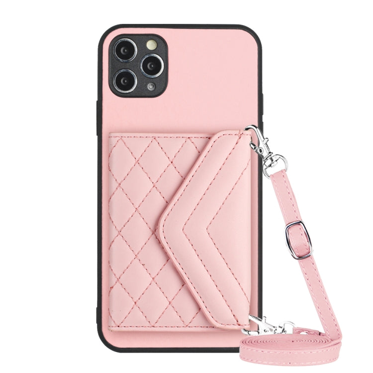 Ốp lưng điện thoại túi đựng thẻ họa tiết hình thoi có RFID kèm dây đeo dài, dành cho iPhone 12 mini, iPhone 11 Pro Max, iPhone 11, iPhone 11 Pro, iPhone XS / X, iPhone XR, iPhone XS Max, iPhone 8 Plus / 7 Plus