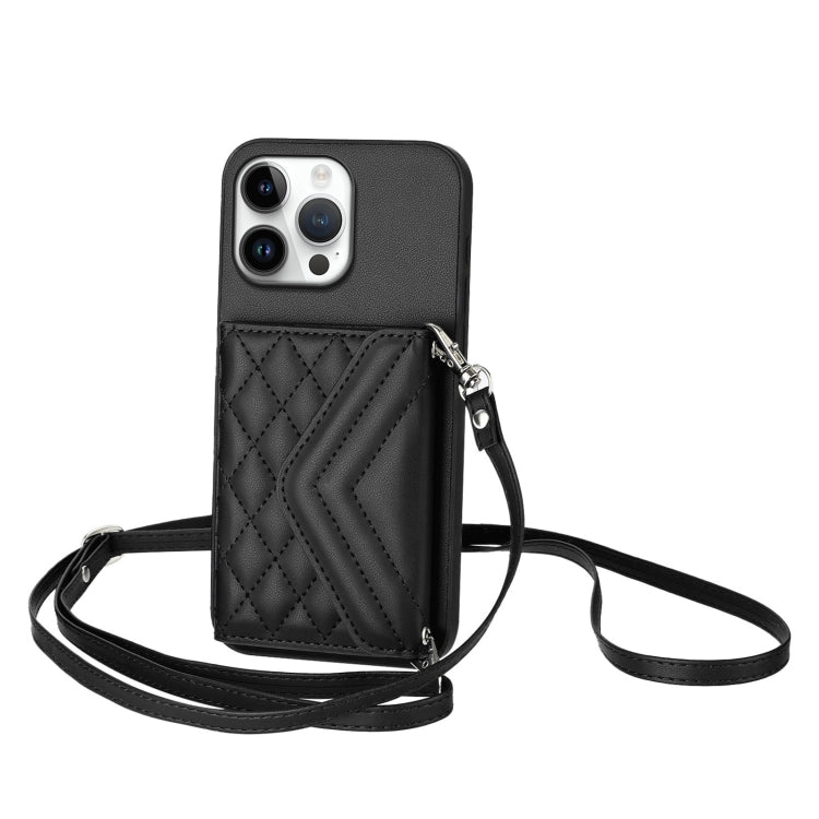 Ốp lưng điện thoại túi đựng thẻ họa tiết hình thoi có RFID kèm dây đeo dài, dành cho iPhone 17 Pro Max, iPhone 17 Pro, iPhone 17, iPhone Air, iPhone 16 Pro Max, iPhone 16 Pro, iPhone 16 Plus, iPhone 16