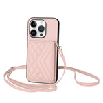 Ốp lưng điện thoại túi đựng thẻ họa tiết hình thoi có RFID kèm dây đeo dài, dành cho iPhone 17 Pro Max, iPhone 17 Pro, iPhone 17, iPhone Air, iPhone 16 Pro Max, iPhone 16 Pro, iPhone 16 Plus, iPhone 16