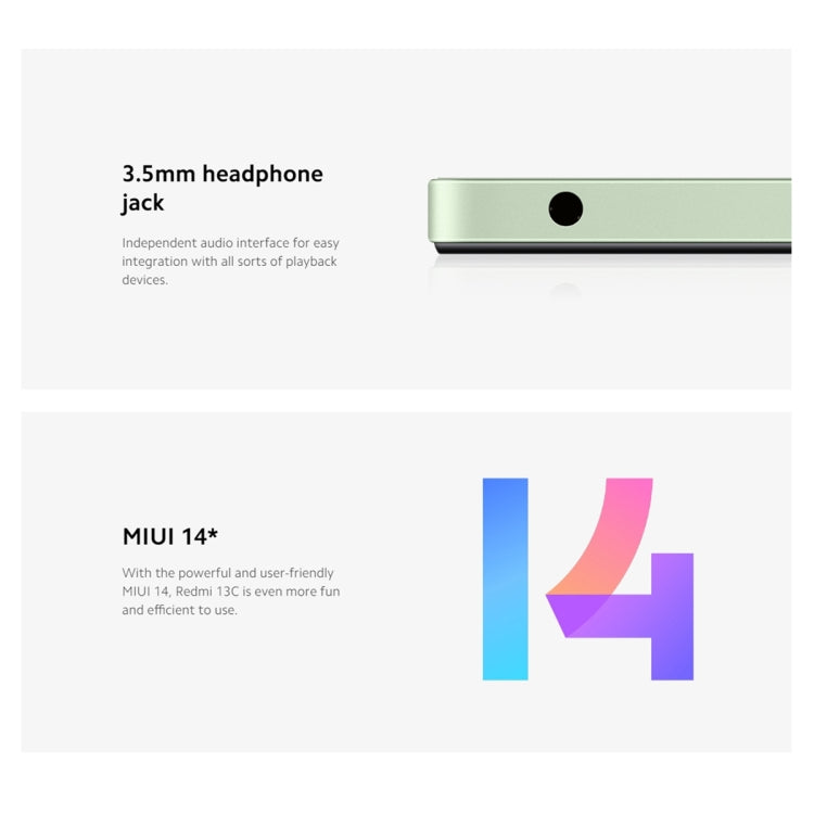 Xiaomi Redmi 13C 5G, Màn hình 6.74 inch MIUI 14 MediaTek Dimensity 6100+ Octa Core 2.2GHz, NFC, Mạng: 5G, Không hỗ trợ Google Play, 6GB+128GB