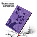 Bao da máy tính bảng da dập nổi hình bướm, dành cho iPad Air 13 2026 / 2025 / 2024, dành cho iPad Air 11 2026 / 2025 / 2024, dành cho iPad Pro 13 2025 / 2024, dành cho iPad Pro 11 2025 / 2024, dành cho iPad mini 2024 / 2021