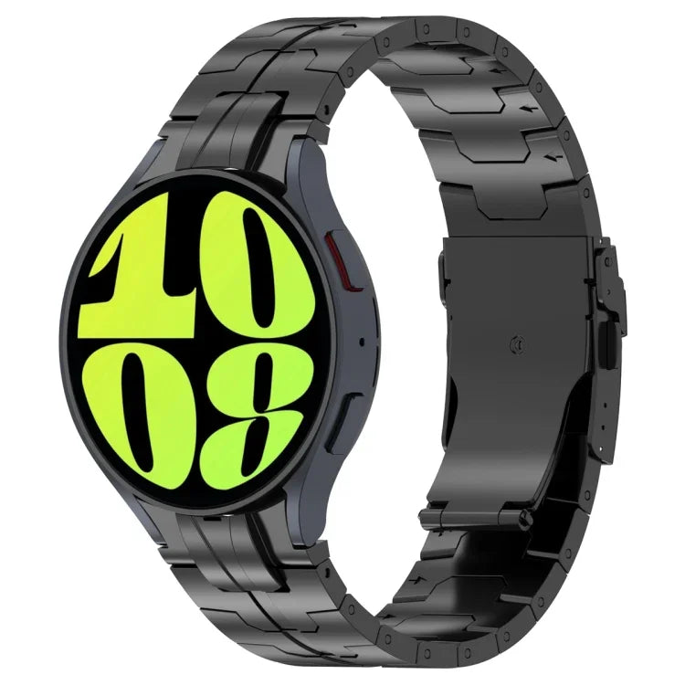 Dây đồng hồ thép không gỉ kiểu nút bấm, Dành cho Samsung Galaxy Watch 6 / 6 Classic
