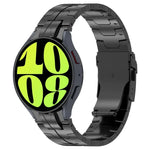 Dây đồng hồ thép không gỉ kiểu nút bấm, Dành cho Samsung Galaxy Watch 6 / 6 Classic