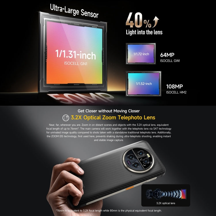 Ulefone Armor 23 Ultra Điện thoại bền bỉ, Màn hình 6.78 inch Android 13 MediaTek Dimensity 8020 Octa Core lên đến 2.6GHz, Mạng: 5G, NFC, OTG, Nhắn tin vệ tinh, 12GB+512GB