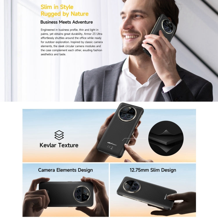 Ulefone Armor 23 Ultra Điện thoại bền bỉ, Màn hình 6.78 inch Android 13 MediaTek Dimensity 8020 Octa Core lên đến 2.6GHz, Mạng: 5G, NFC, OTG, Nhắn tin vệ tinh, 12GB+512GB