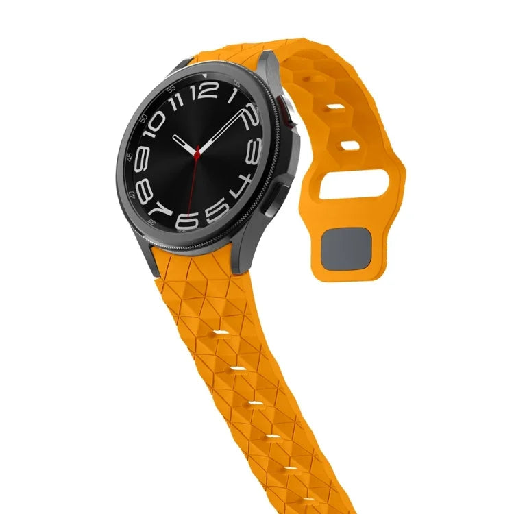Dây đồng hồ silicone khóa ngược họa tiết bóng đá, Dành cho Samsung Galaxy Watch 6 / 6 Classic
