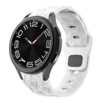 Dây đồng hồ silicone khóa ngược họa tiết bóng đá, Dành cho Samsung Galaxy Watch 6 / 6 Classic