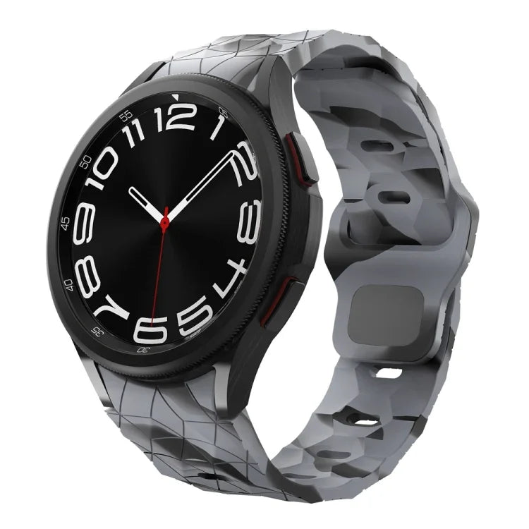 Dây đồng hồ silicone khóa ngược họa tiết bóng đá, Dành cho Samsung Galaxy Watch 6 / 6 Classic