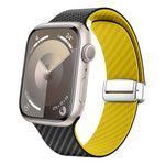 Dây đồng hồ khóa bạc nam châm sợi carbon, Dành cho Apple Watch 42mm, Dành cho Apple Watch 38mm