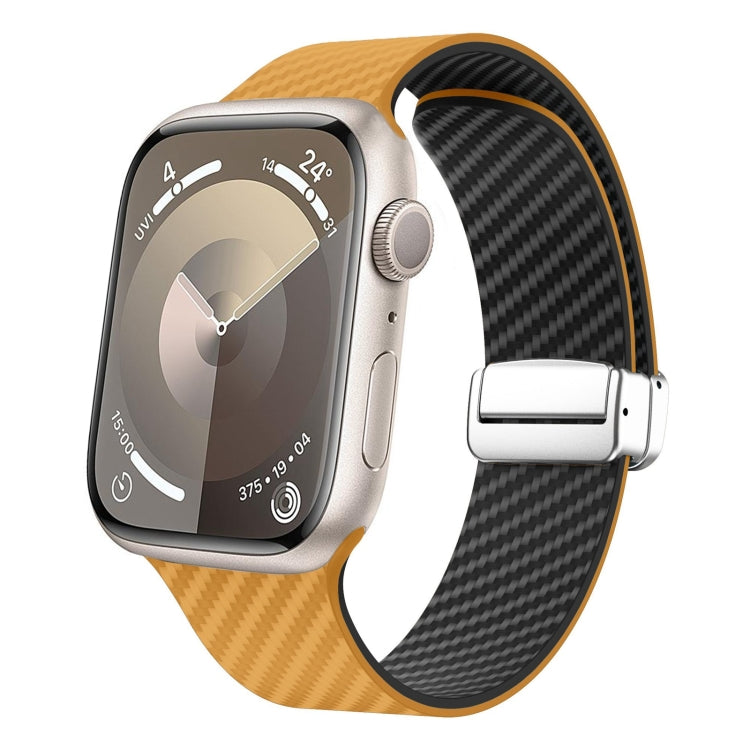 Dây đồng hồ khóa bạc nam châm sợi carbon, Dành cho Apple Watch 42mm, Dành cho Apple Watch 38mm
