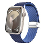 Dây đồng hồ khóa bạc nam châm sợi carbon, Dành cho Apple Watch 42mm, Dành cho Apple Watch 38mm