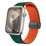 Dây đồng hồ khóa đen từ tính sợi carbon, Dành cho Apple Watch 42mm, Dành cho Apple Watch 38mm